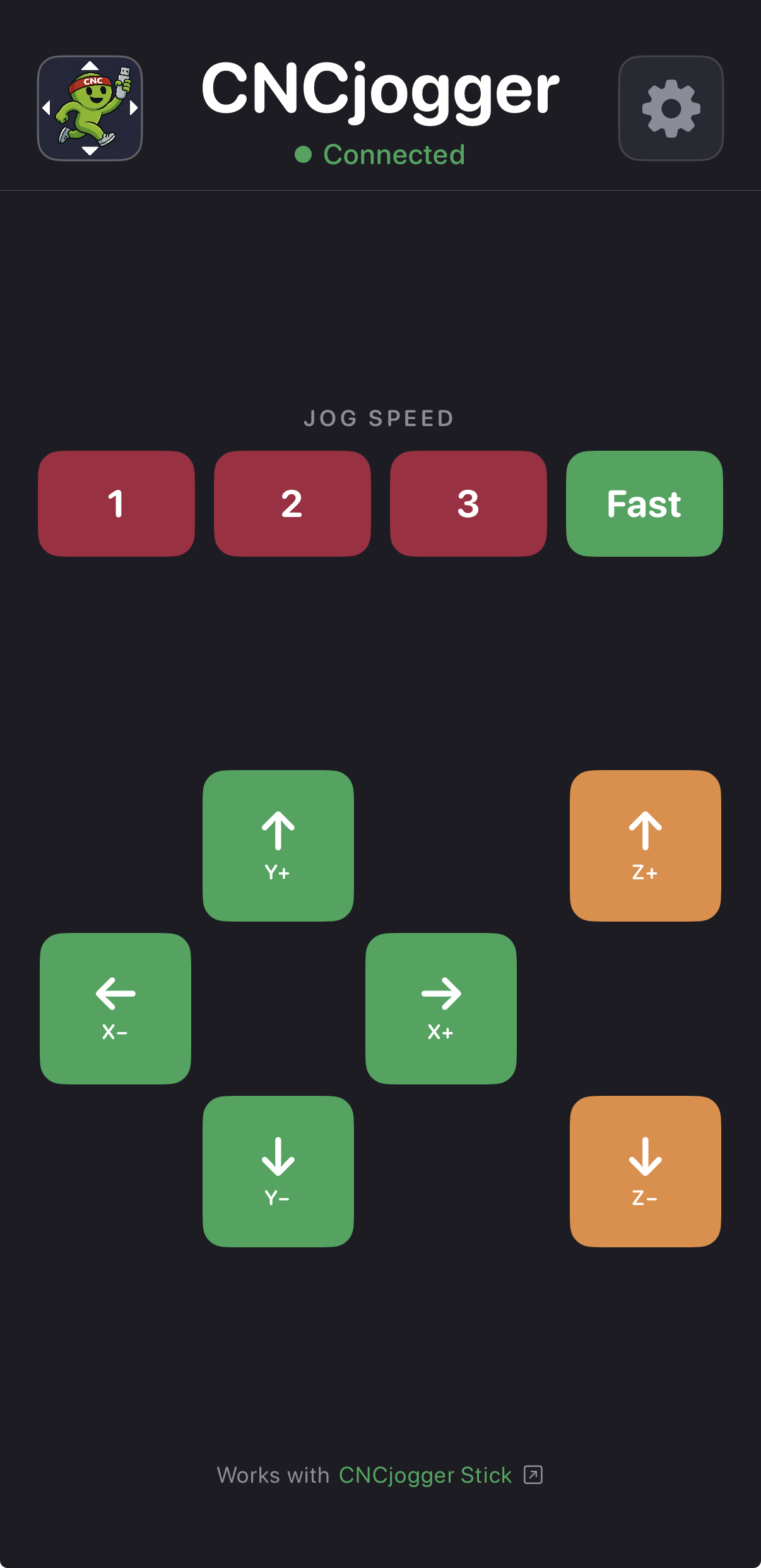 CNCjogger jog view